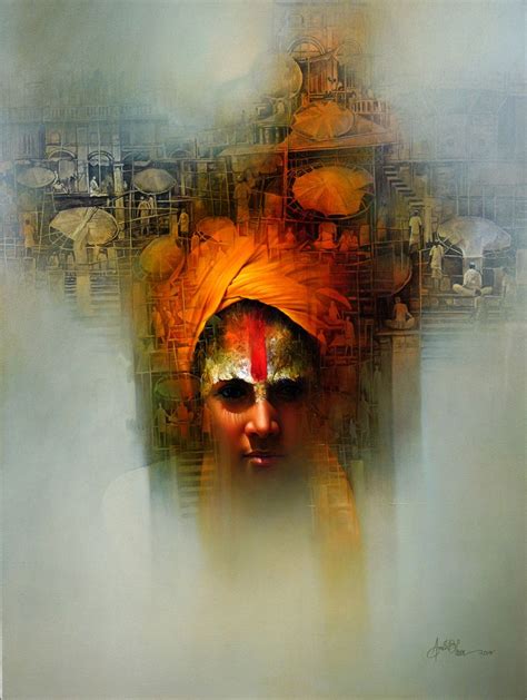 Amit Bhar 1973 Abstract Watercolor Painter Abstract Watercolor Art
