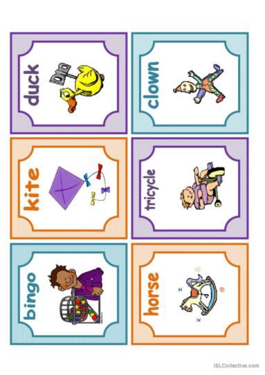 Toys Flashcards Vocabular English Esl Worksheets Pdf And Doc