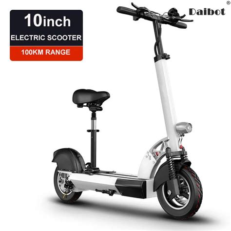 Daibot Folding Electric Bike 48v Two Wheel Electric Scooters With Seat