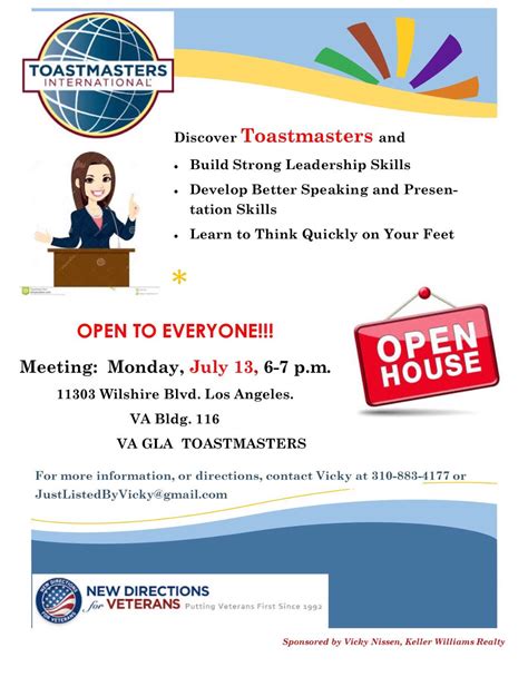 Toastmasters clubs meet at corporations, churches, universities, libraries and community centers. Woo hoo!! We've received our 1st Toastmaster Club Open House of the new Toastmaster Year from ...