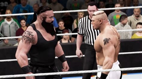 Braun Strowman Vs Brock Lesnar Wrestlemania 33 Epic Match Highlights