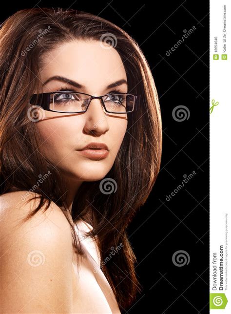Woman Wearing Glasses Stock Photo Image 13654640