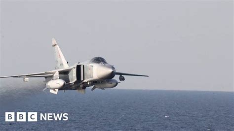 Us Navy Video Captures Aggressive Russian Flyby Bbc News