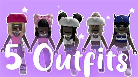 5 Baddie Outfits For Roblox Girls Youtube