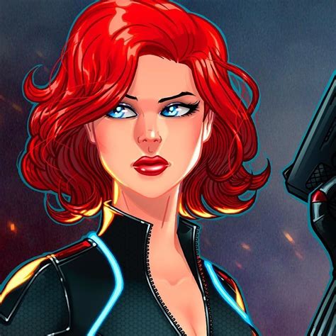 Regram Igloinor Black Widow Panel Print Colored By Me After Rich Bernatovechs Lines Full View