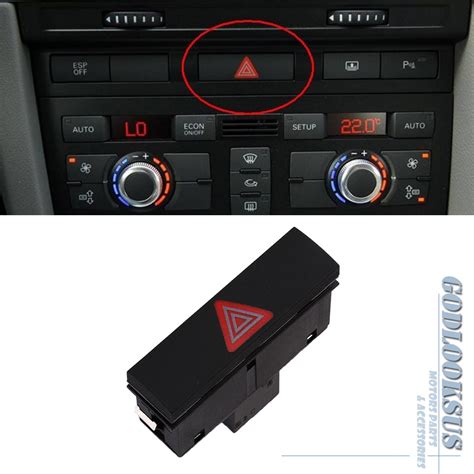X1 Emergency Hazard Warning Switch Button 4F0941509 For Audi A6 C6 RS6