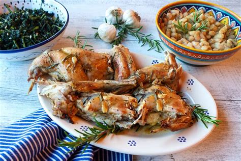 Wine Basted Rabbit With Rosemary Italian Food Forever
