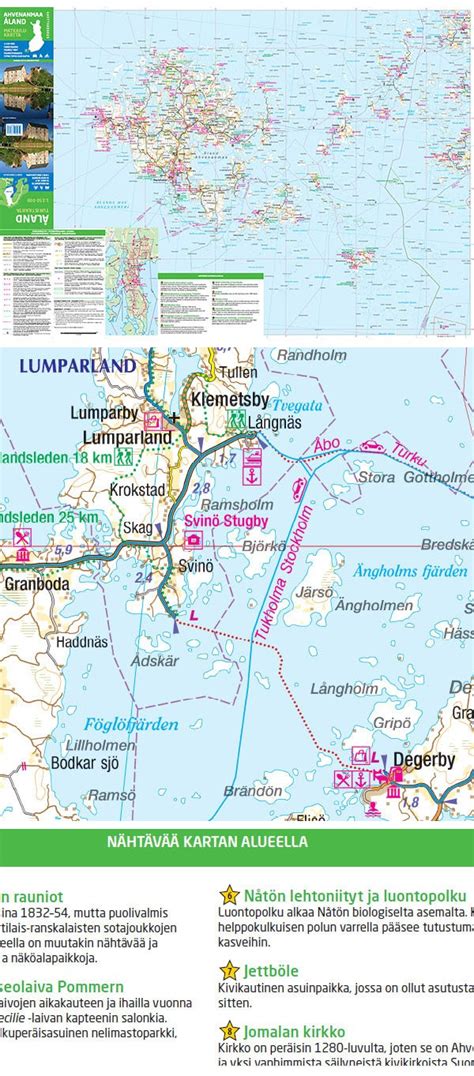 > europe > åland islands. Åland Islands 1:150 000, Tourist Map 2014