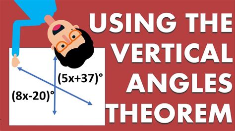 Math Using The Vertical Angles Theorem Example 1 Solved Youtube