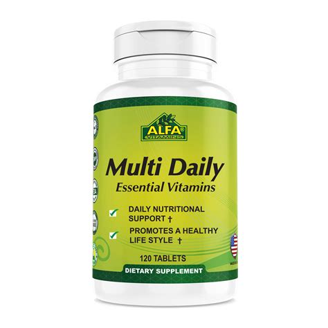 Multi Daily Essential Vitamins Alfa Vitamins Store