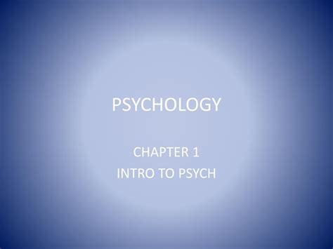 Ppt Psychology Powerpoint Presentation Free Download Id1963059