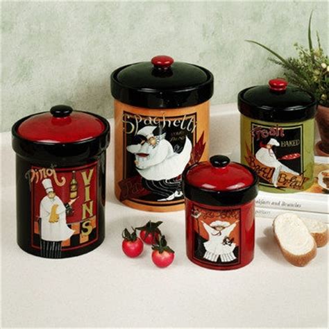 Fasmov set of 3 kitchen canister set, coffee, sugar, and tea storage container jars with bamboo lids for storing sugar, coffee and tea, gray. International Chefs Kitchen Canister Set Kitchen theme ...
