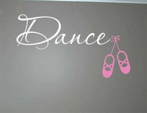 Dance Ballet Slippers Vinyl Wall Decal Girls By Tweetheartwallart