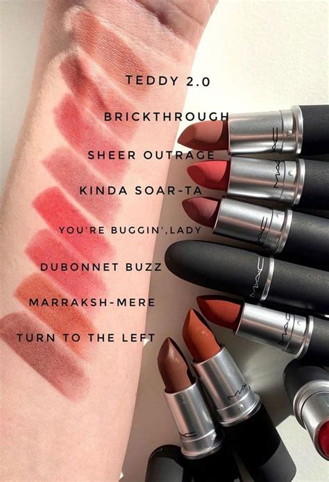 8 Shades Of Mac Powder Kiss Lipstick Swatches Lipstick Mac Lipstick Shades Mac Lipstick