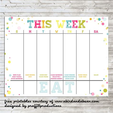 Printable calendar with holidays 2020 is another post from the calendar that was uploaded by judith_fox. Free Printable 1 Week Calendar | Ten Free Printable ...