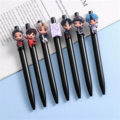 Buy Kpop Bts Bt21 Cooky Mang Humanoid Cartoon Black Ink Gel Pen At