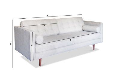 Amazon de tidyard sofa 3 sitzer couches im skandinavischen stil dreisitzer sofa stoff grau 180 x from. Dreisitzer Sofa Silkeborg - Geometrisches Design | pib