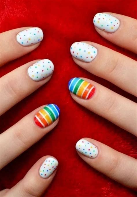 Nail Art Designs Easy Cute For Kids 00006 — Rainbow Nail Art