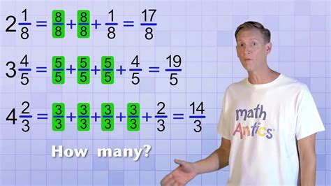Math Antics Worksheet On Mixed Numbers