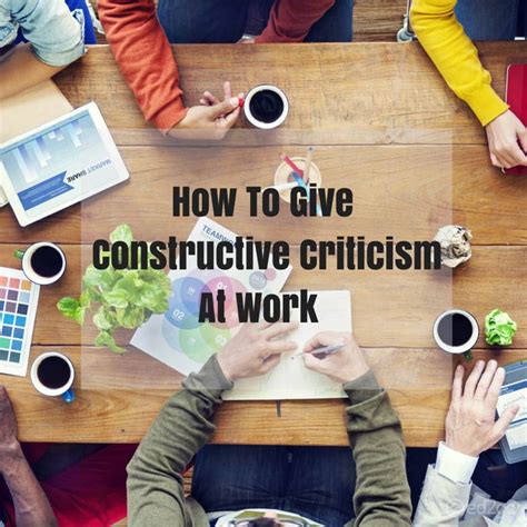 How To Give Constructive Criticism At Work Constructive Criticism Career Training Giving