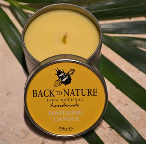 Soothing Natural Aromatherapy Candle By Back To Nature Skincare