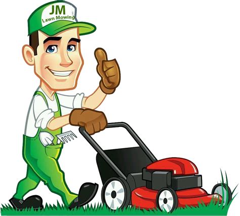 Clip Art Free Library Gardener Clipart Lawn Lawn Mowing Png