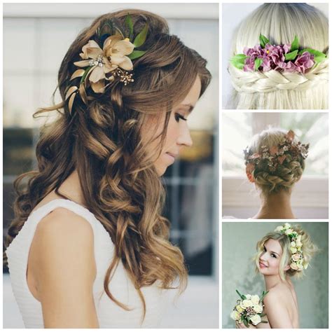 Pieces with flowers and vines are beautiful examples of boho wedding hair accessories. Wedding hairstyles with flowers