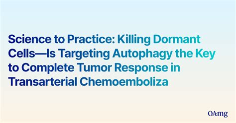 Pdf Science To Practice Killing Dormant Cells—is Targeting Autophagy
