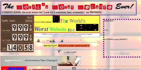 Is A Satirical Example Of Bad Web Design