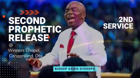 2nd Service 2nd Prophetic Release 22 01 23 Bishop David Oyedepo Faith