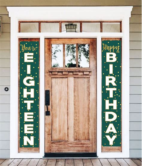 Birthday Banners For Front Door Yard Sign Customize And Etsy