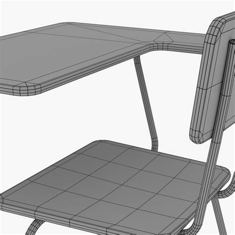 School Desk 3d Model 15 3ds Blend Dae Fbx Obj Free3d