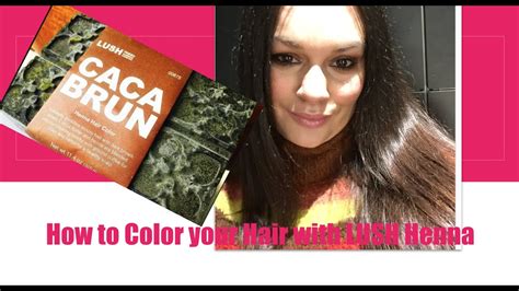 How To Color Your Hair Lush Caca Brun Results On Dark Hair Youtube