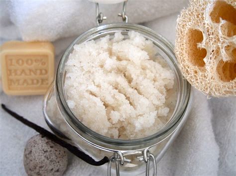 Homemade Vanilla Coconut Body Scrub Recipe Coconut Oil Deodorant