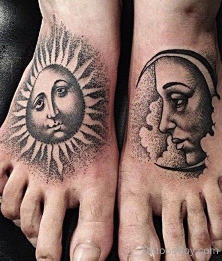 Sun And Moon Tattoo On Feet Tattoo Designs Tattoo Pictures