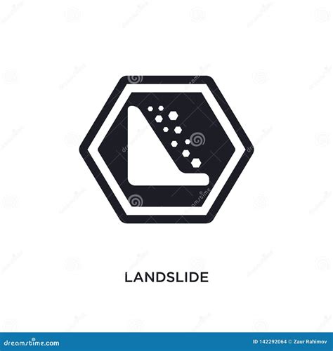 Landslide Isolated Icon Simple Element Illustration From Signs Concept
