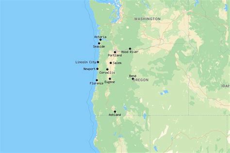 12 Best Cities To Visit In Oregon Map Touropia