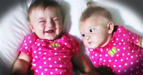 Hilarious Baby Makes Her Twin Sister Laugh Cute Videos