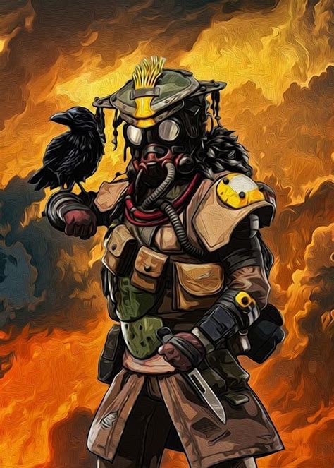 Apex Legends Fire Characters Bloodhound Displate Artwork By Artist