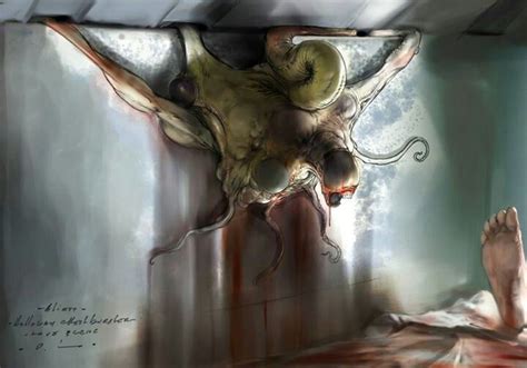 Prometheus Concept Art Of Holloway Chestburster By Carlos Huante Sooooo Unfortunate That This