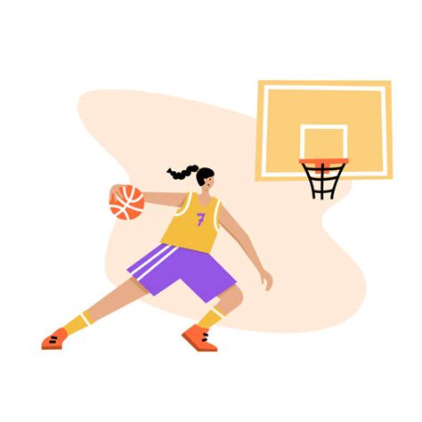 Girl Dunking Basketball Illustrations Royalty Free Vector Graphics