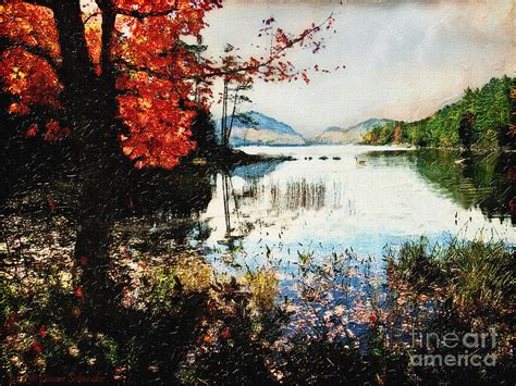 On Jordan Pond Digital Art By Lianne Schneider Fine Art America