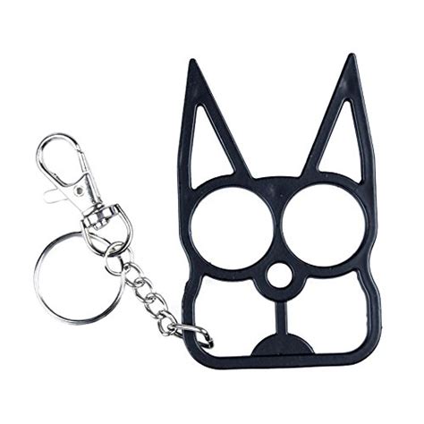 Cat ear weapons are not legal in states like california that do not permit brass knuckles (which typically extends to all knuckle weapons). Cat Self Defense Keychain Black () | ToolFanatic.com