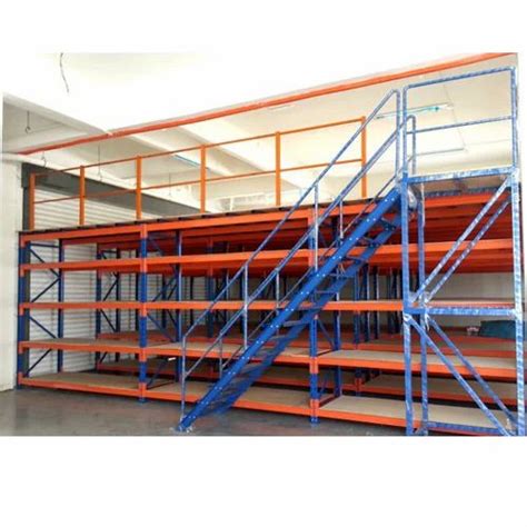 10 Feet Heavy Duty Mezzanine Floor Storage Rack For Warehouse At Rs