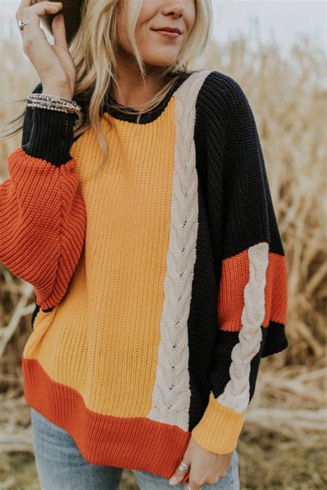 The Crazy For You Colorblock Sweater Is A Must Have Piece For Your