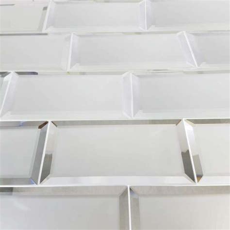 Reflections Glass Mirror Beveled Wall Tile Bv Tile And Stone Enlarge
