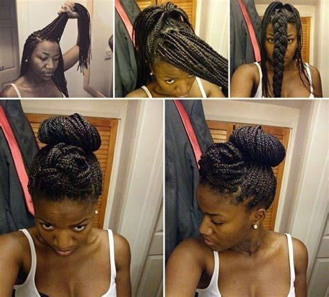 13 box braid updo styles you can try after your next install [gallery] braided updo styles