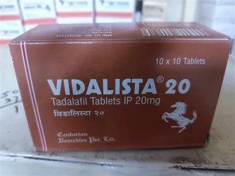 Vidalista Tadalafil Mg Tablet Packaging Size X At Rs