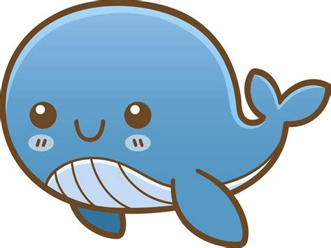 Cute Happy Kawaii Sea Creature Life Animal Cartoon Emoji Whale Vinyl