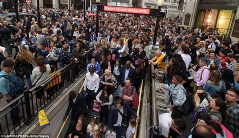 Tube Strike Begins As London Commuters Pack Onto Last Underground